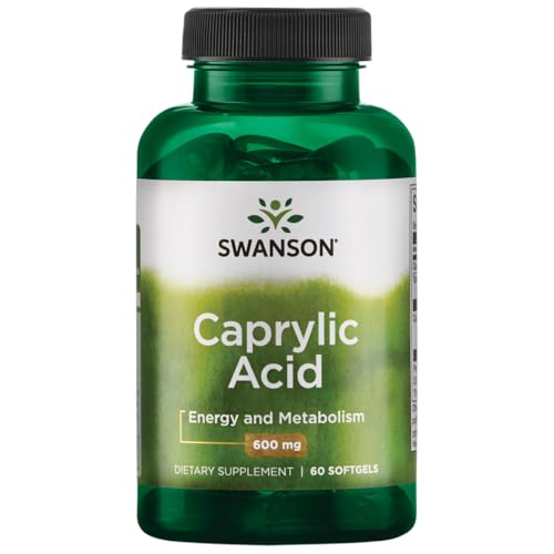 Swanson Caprylic Acid 600 Mg 60 Sgels