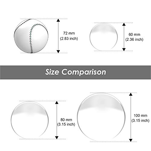 EMART Crystal Ball for Photography 3 Pack, Props Decoration, K9 Lens Suitable Gazing for Divination, Feng Shui, Fortune Telling, Meditation, Magical Shots, Elegant Home & Party Decor(60/80/100mm)