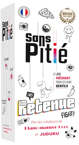 Sans Pitié Jeux de société Junior, par Les Créateurs Blanc Manger Coco et JUDUKU, Jeu Cartes, Nouveau, Jeu Societe Familial, Jeux société Adulte et Enfant, Cadeau Drole