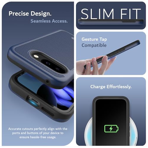 Image of TUDIA MergeGrip Magsafe Compatible for Google Pixel 9a Case - Indigo Blue