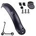 SUNJULY Guardabarros Trasero Xiaomi M365, 1PCS Guardabarros de Scooter Partes de Scooter, Accesoriosde Repuesto con Gancho - Negro