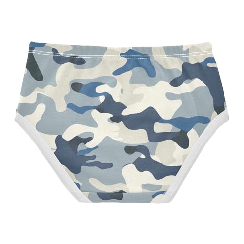 Fancy Toddler Underwear Custom 2t Cotton Girl Panties Cute Camouflage Blue Grey Briefs Girls Undies2
