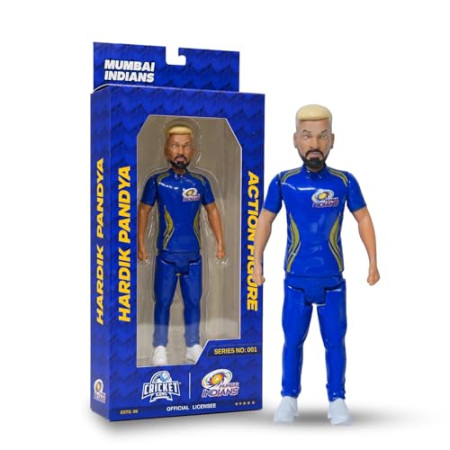 Image of Action Figure, IPL Edition 360 Rotatable Head, Cricket Player for Fans & Collectors (7 Inch Hardik Pandya Blonde Hair)
