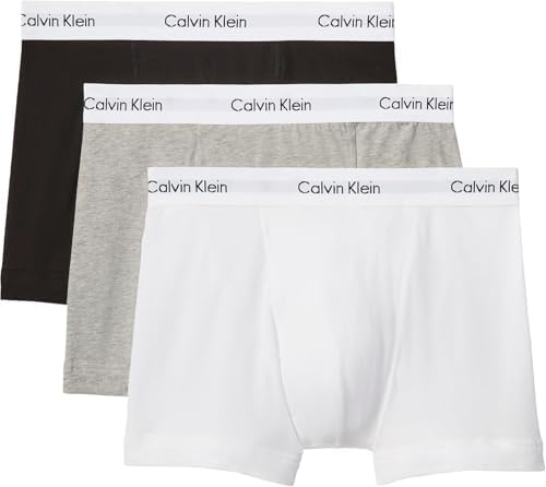 Calvin Klein Herren 3er Pack Boxershorts Trunks mit Logobund