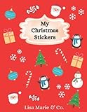 my christmas stickers: blank book for sticker collection