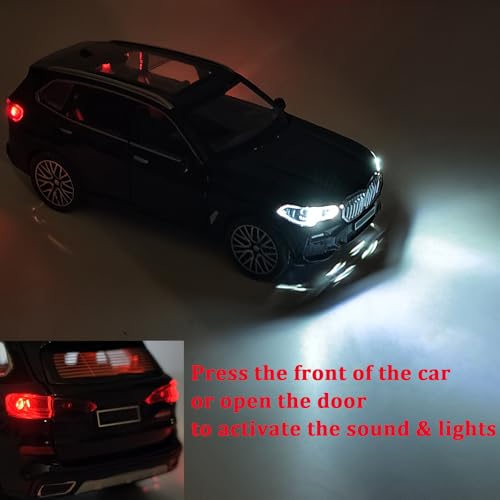 Auto a escala 1:32 de metal con luces y sonido miniatura 4