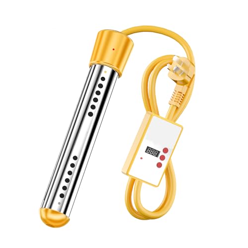 Chauffe-eau électrique instantané pour salle de bain et douche, avec minuterie intelligente, chauffe-eau compact sans réservoir de 3000 W, idéal pour les seaux, les éviers, les camping-cars.