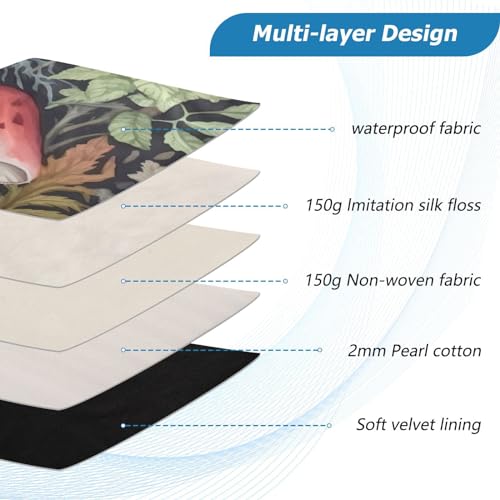 Funda impermeable para portátil de 13-14 pulgadas con diseño acuarela miniatura 4
