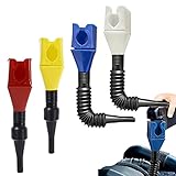 ⛽【Flexibles Abtropfwerkzeug mit Schnapptrichter】Der Mehrzweck-Öltrichter besteht aus robustem Kunststoff, der ein Leben lang hält. Eingebauter Filter zur Verhinderung des Eindringens. Der Katheter kann gedehnt und gebogen werden, ist nicht leicht zu brechen und weist eine hohe Flexibilität auf. Leicht und einfach zu tragen. Dieser Bautrichter aus Polyethylen ist ideal für Kraftstoff, Kerosin, Motoröl, Kühlmittel und Benzin.