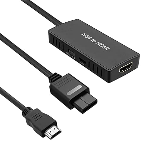 ZUZONG N64 to HDMI Adapter Converts N64 Game Console Video Signal to HDMI Signal HDTV Component Cable for Super NES/ N64/ Gamecube/SFC Cover