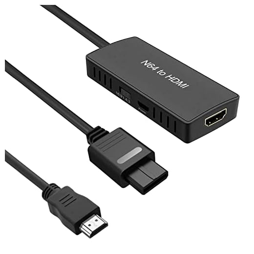 N64 to HDMI Adapter Converts N64 Game Console Video Signal to HDMI Signal HDTV Component Cable for Super NES/ N64/ NGC
