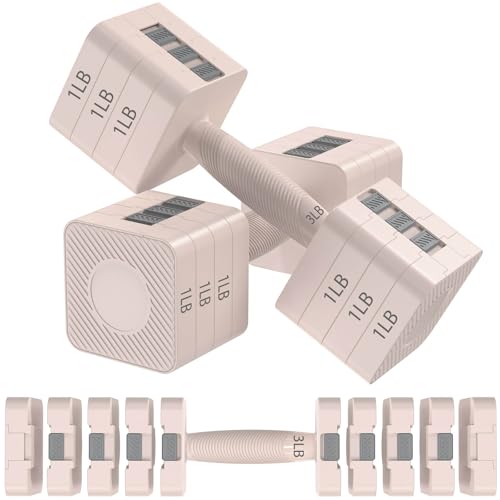 Image of Hezeyferg Adjustable Dumbbells Set for Women /Men Home Gym | 18LBS 22LBS Adjustable Weight Dumbbells, Hand Weights Sets with Mutilple Levels, Full Body Workout