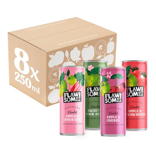 Flawsome! Lightly Sparkling Juice â€“ No Added Sugar, 1