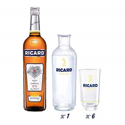 Ricard 70 cl Pack Lehanneur (Carafe + 6 verres)