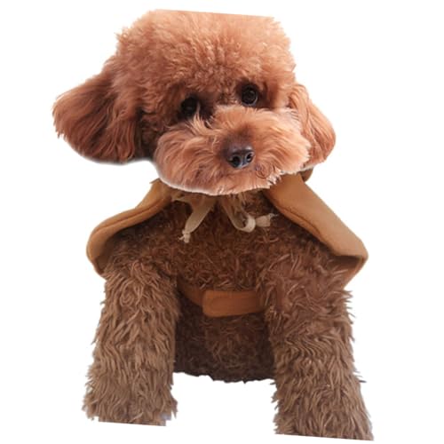 Capa navideña para perros tamaño M cómodo y suave miniatura 4