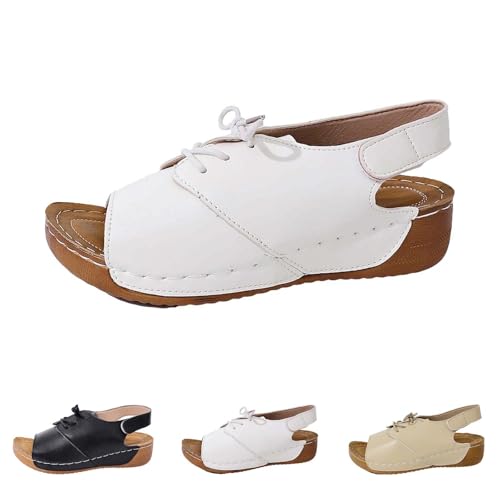 Generisch Sandalias de verano para mujer, sandalias de cuña, sandalias cómodas, elegantes, sandalias de playa, sandalias de exterior, sandalias informales para mujer, sandalias de trekking, zapatos de