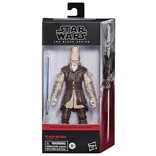 Star Wars The Black Series Ki-Adi-Mundi Attack of the Clones 6 Inch Action Figure, Multicolored, 6 inches - Image 4