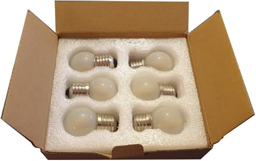 Miniatura 8 de Bombillas LED G40 de bajo vatio, 1.5 W, luz blanca cálida suave 2700 K G14, bombilla LED de ahorro de energía equivalente a 15 W, base estándar E26,