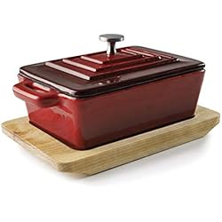 Cazuela Roja Lacor 25855 Cacerola rectangular, Rojo degradado