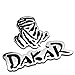Logo de la capuche Autocollant de décalcomanies de Dakar de voiture 3D Compatible avec Rally Racing JDM RV SUV 4x4 Voiture de voiture arrière Emblem Badge Stickers de décoration de style Logo de la ca