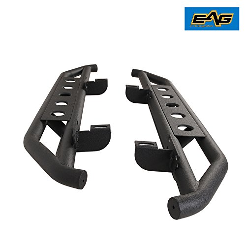 Barras laterales negras EAG para Wrangler JK 07-18 miniatura 3