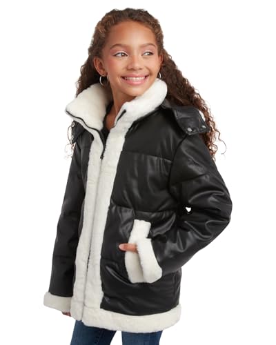 URBAN REPUBLIC Girls' Winter Jacket - Insulated Quilted Puffer Winter Coat with Faux Fur Lined Collar and Hood (Sizes: 7-16)3