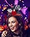 Campsis Halloween Headband Gothic Skull Hair Band Witch Hat Hair Accessory for Women