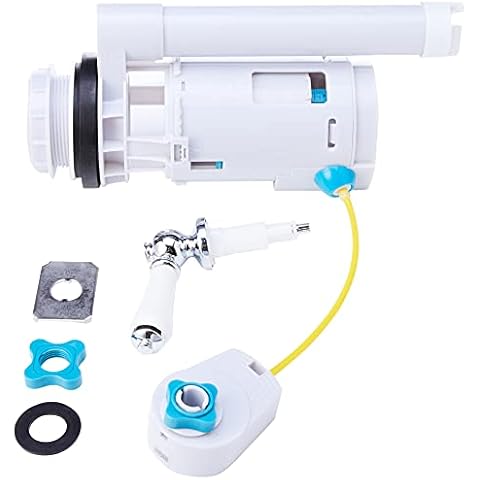 VeeBath Pro Lever Operated Dual Flush Valve Overflow 2 Piece Toilet Cistern WRAS Approved Cover
