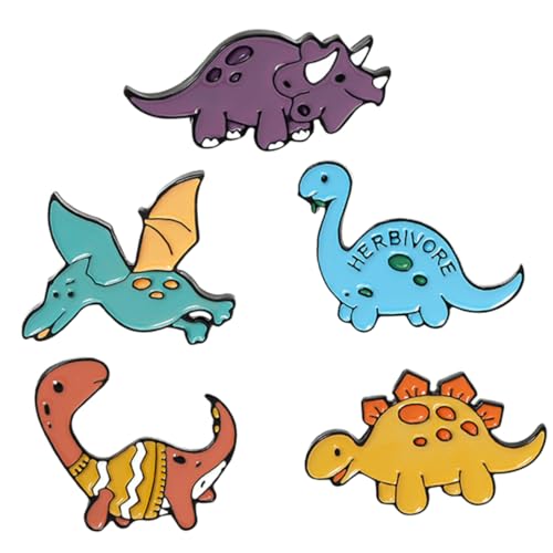 Épingle décorative dinosaure pour customiser un vêtement basique