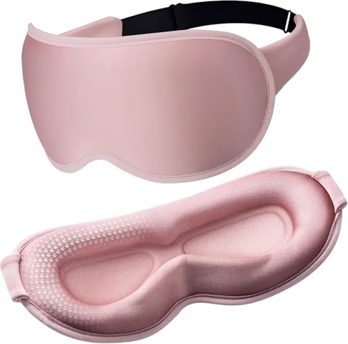 Blackout Eye Mask for Sleeping 3D Contoured Sleep Mask for Women
