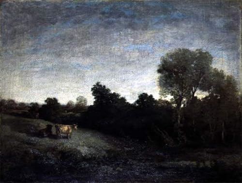 iiRTTFiRT Famous Artwork Picture Poster Modern Cows in a Meadow