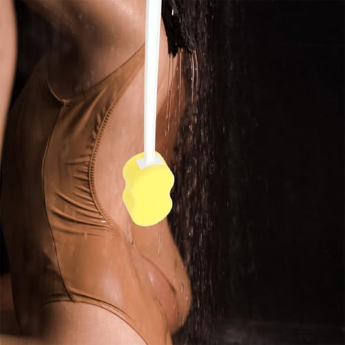 Cepillo para lavar espalda sin esfuerzo esponja de baño mango largo limpieza corporal 6