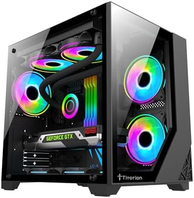 Gabinete Pc Gamer Aquário Vidro Temperado Com Filtro Poeira Titor...