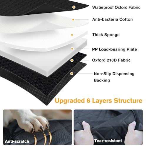 PETICON Back Seat Extender for Dogs, Hard Bottom Dog Car Seat Cover by PETICON - Used condition - Image 9