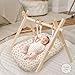 Termichy Baby Lounger Cover Muslin: Soft Cotton Slipcover for Snuggle Me Lounger - Removable & Machine Washable for Daily Use - Zipper-Free & Skin-Friendly for Newborn Girls and Boys