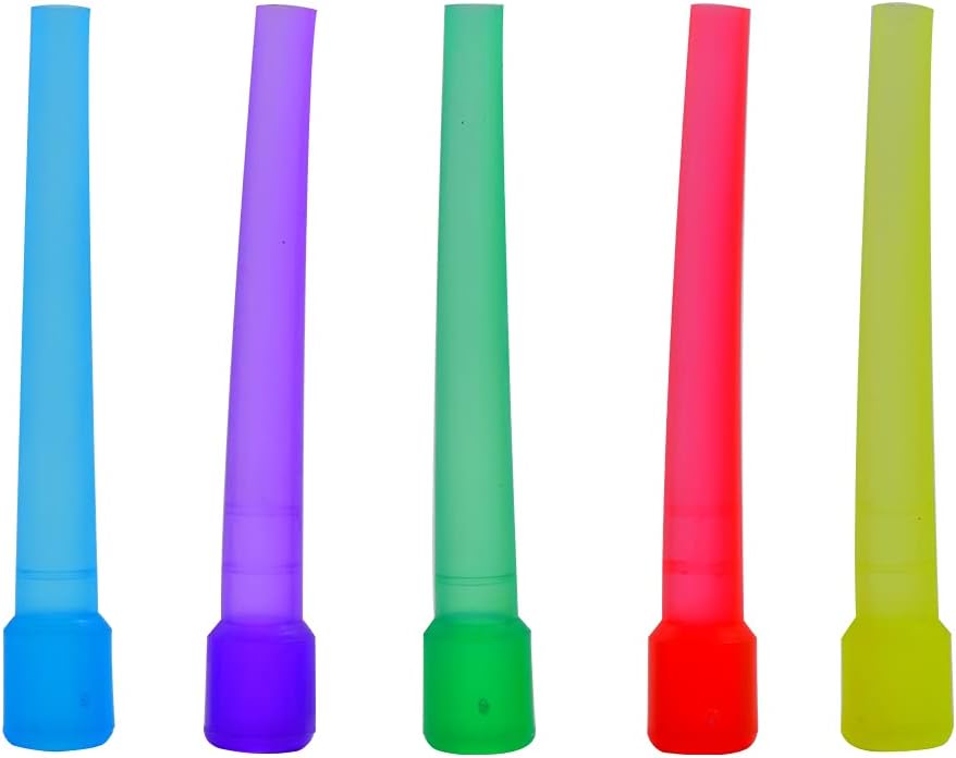 Pack of 100 pcs Water Pipe Tips Disposable Water Pipe Mouth Tips Individually Packed in Multiple Colors Mouth Tips Suitable Inside/Male Universal for Water Pipe Hoses Mouthpiece (D)