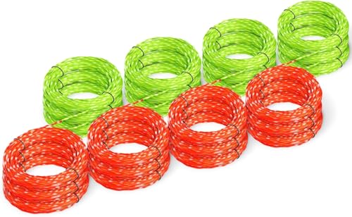 Image of 12 Pack AL2420PD Replacement Twisted Trimmer Line Compatible with All EGO 15-Inch String Trimmers Weed Eater, Dual Color Pre-Cut 0.095 inch 168Ft Weed Wacker String line for EGO Trimmers String