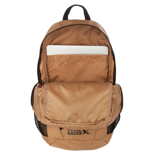 Image of Eddie Bauer Stowaway Packable Backpack | Travel | Outdoor | Lightweight | Foldable | Durable | Ripstop Polyester | 20L - Tobacco