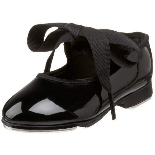 Capezio - Zapatillas de danza para niña Negro negro (black patent)