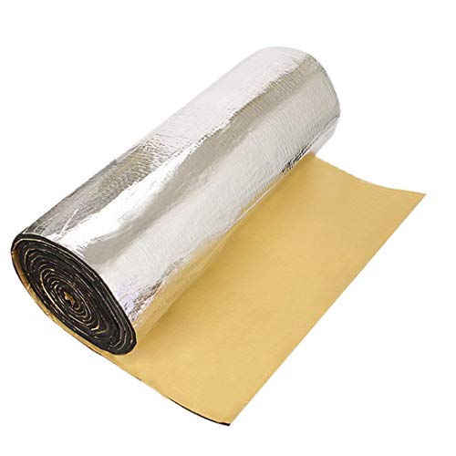 uxcell 394mil 10mm 16.36sqft Car Block Heat Sound Absorption Deadener Insulation Mat 60"x40"