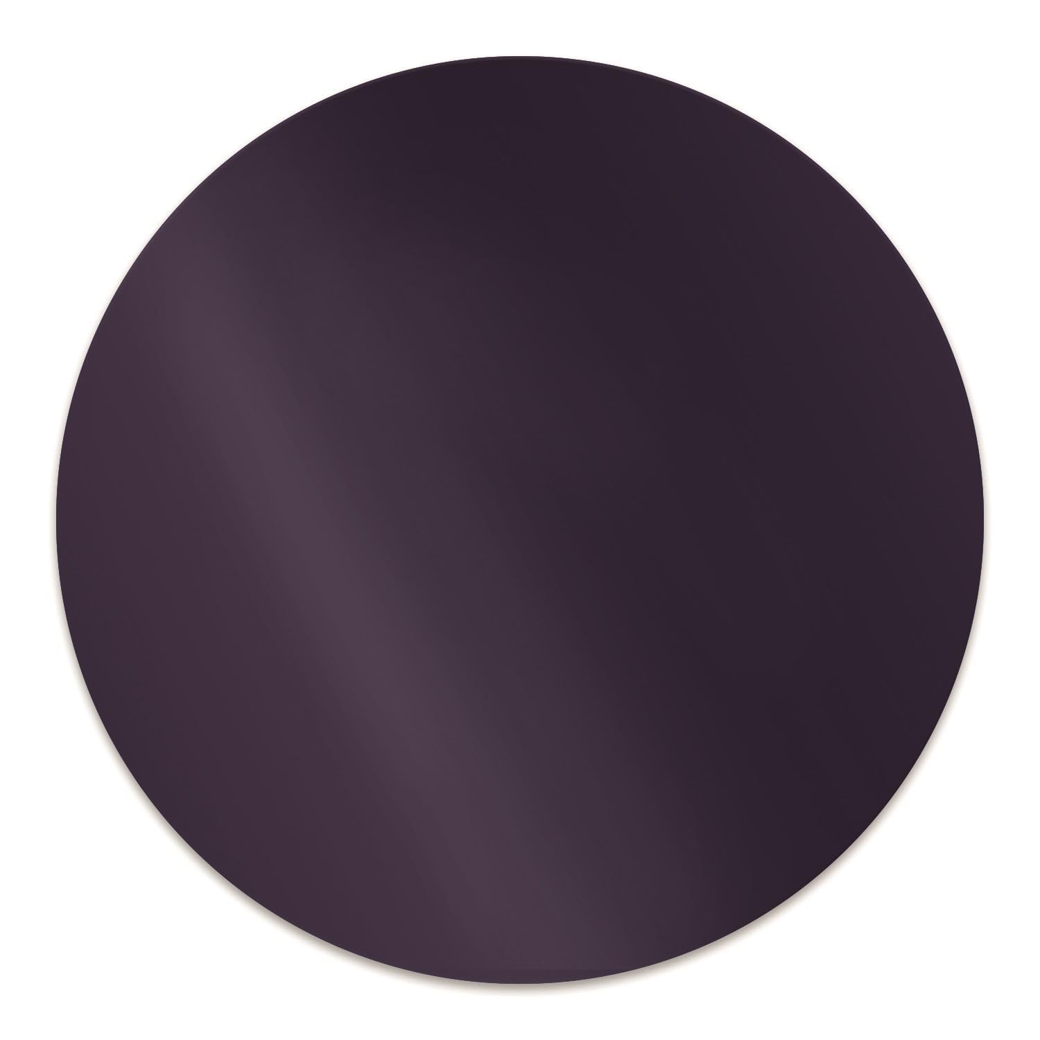 Tapis de sol rond en PVC noir pour protéger le parquet de la maison