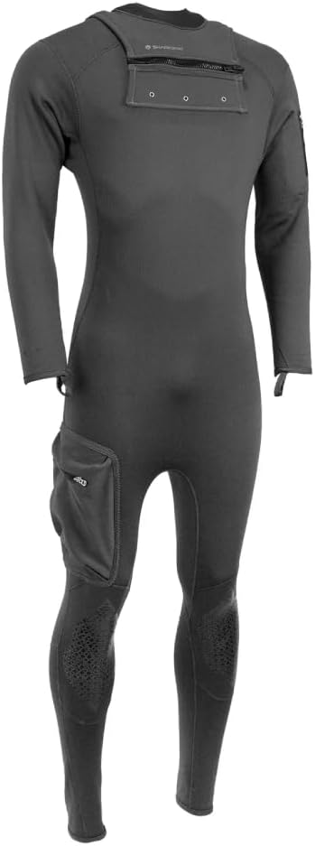 Sharkskin Titanium 2 Multi-Sport Suit for Men, Chillproof Chest Zip Suit - Thermal Protection, Lightweight and Breathable