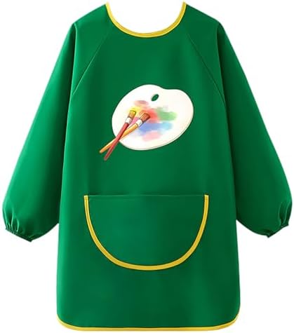 Kids Art Smock Long Sleeve Smocks Waterproof Artist Painting Apro...