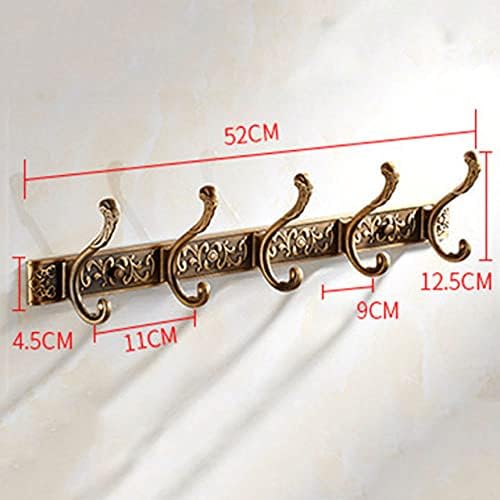 Bathroom Accessories Towel Hooks Hanging Luxury Bathroom Wall Carving Robe Hook Coat Hanger Door Hooks for Bathroom Accessories 4 Hooks image 5