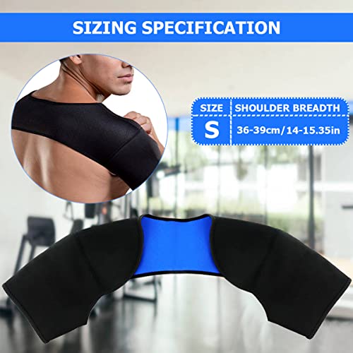 Fercaish Double Shoulder Brace Warm Support Protector Shoulder Strap Brace For Sleeping Outdoor Lifting Sports, Relieve Chronic Tendinitis Pain, Breathable Sports Protective Gear (Size S) #TOP1