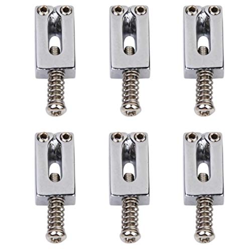 Froomer 6pcs/set Chrome chitarra ponte Sellette chitarra parti di ricambio