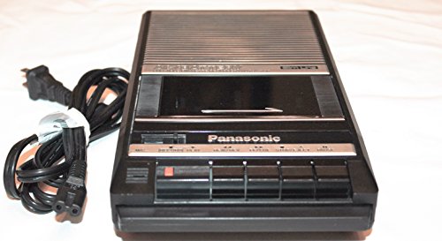 Panasonic Slim Line Portable Cassette Recorder Speaker AC & Battery Model RQ-2104