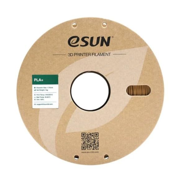 Image of eSUN PLA+ 3D Printing Filament 1.75mm High Speed Filament Speedy PLA Plus for Fast Printing, Dimensional Accuracy + /- 0.03mm, 1KG (2.2 LBS) Light Brown