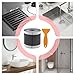 Shower Drain Hair Catcher, Cuttable Mesh Stickers, 4.72x3.15x3.15 Inch Drains Screen, Sturdy Bathroom Accessory with Design, Stylish Tool for Home Kitchen Hotel Gym, Supply for Sink Tub Use