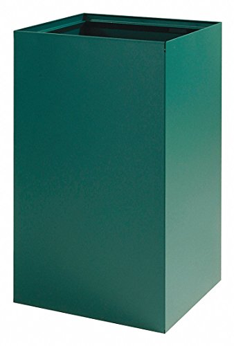 Poubelle de recyclage Safco 2981GN verte pour simplifier le tri des déchets 75L